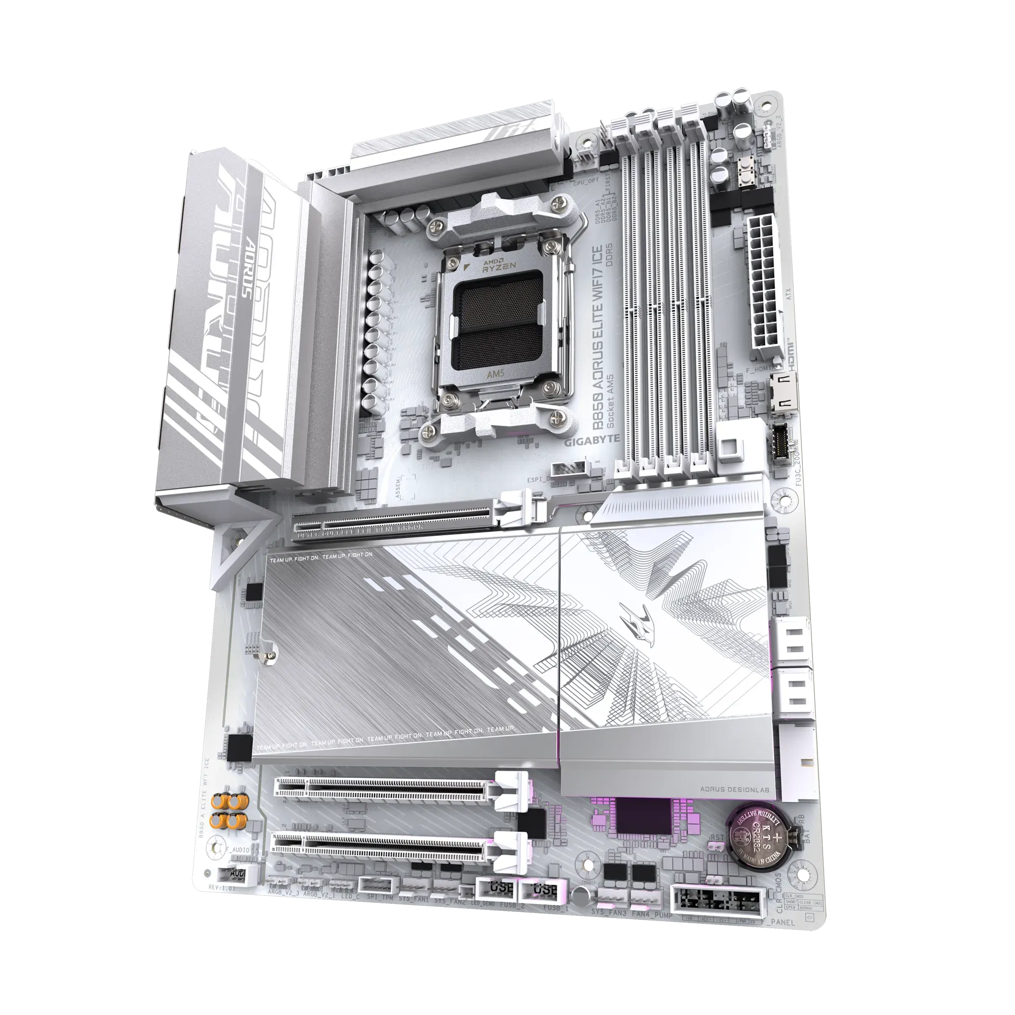 Gigabyte Motherboard B850 AORUS ELITE WIFI7 ICE DDR5 For AMD view 4